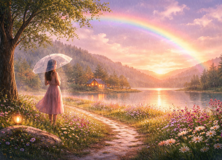 Regenpause im blühenden Tal